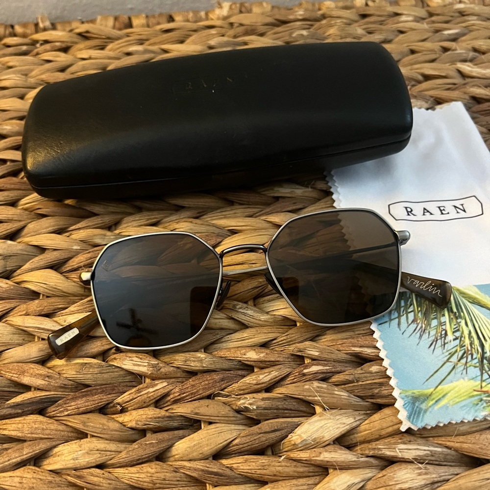Raen VARLIN-Brushed Pewter + Kelp / Smoke Brown Polarized